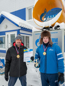Победители соревнований Андрей Басов (слева) и Михаил Титов